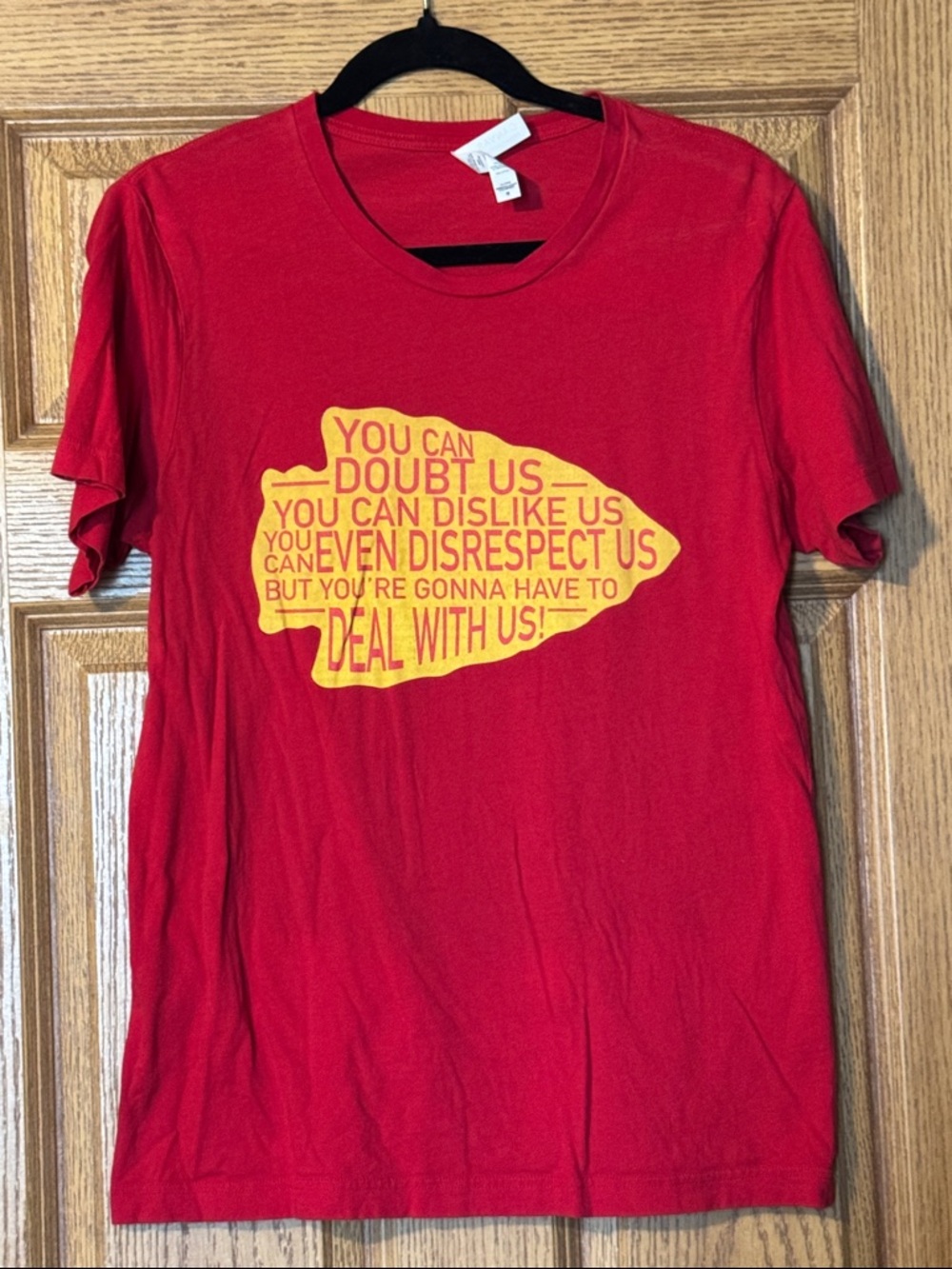 Bella Canvas Red Kansas City Chiefs Arrowhead top